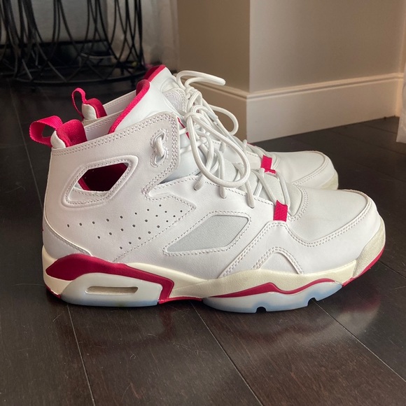 Nike jordan flight club 91’ white/mystic hibiscus - Picture 2 of 4